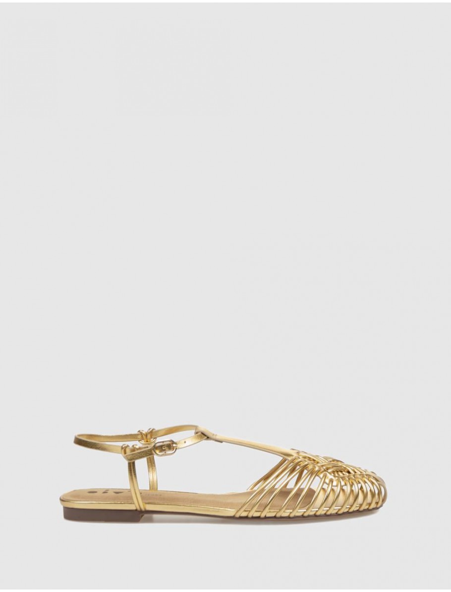 SANDALIA OBVIO SHOES SIGRID ORO