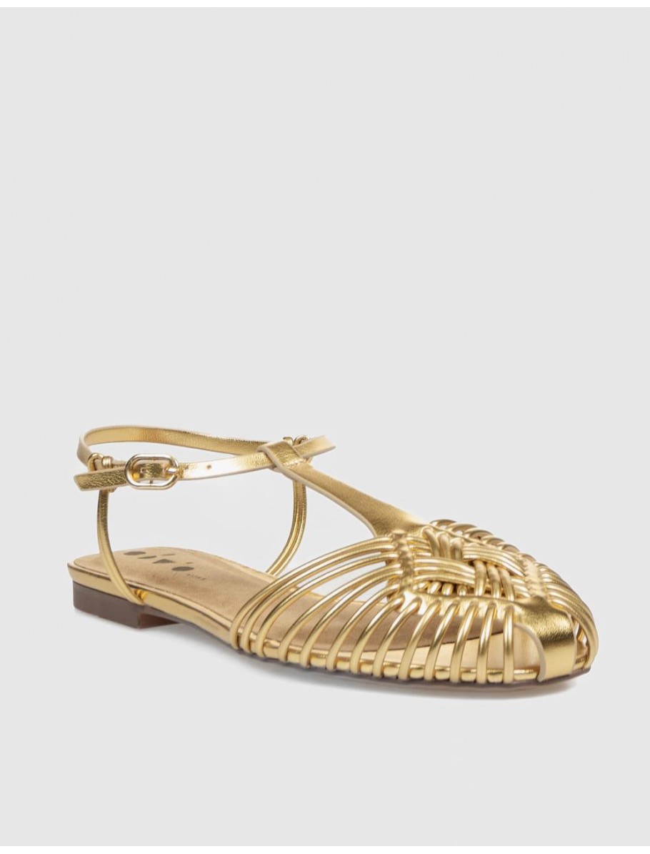 SANDALIA OBVIO SHOES SIGRID ORO