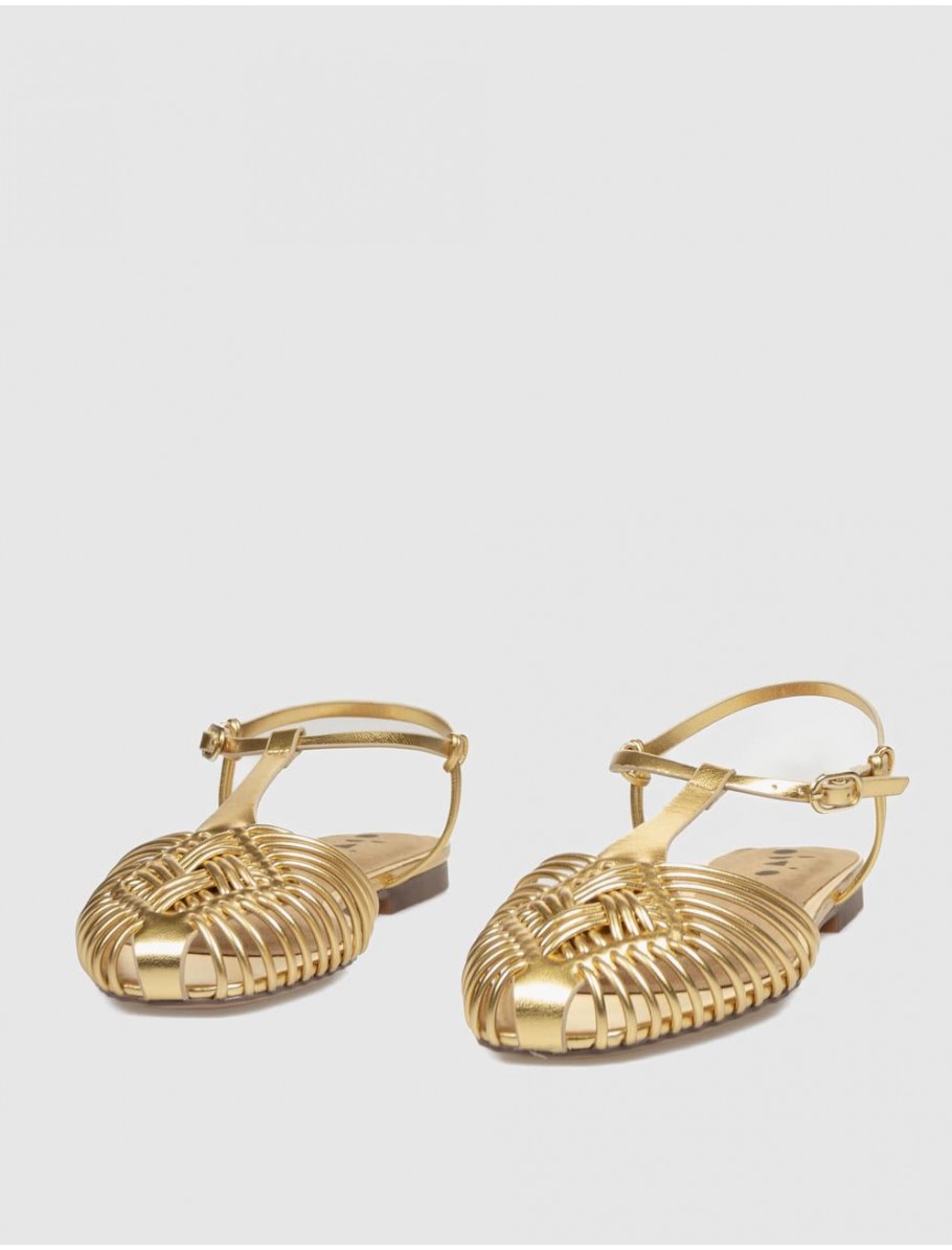 SANDALIA OBVIO SHOES SIGRID ORO