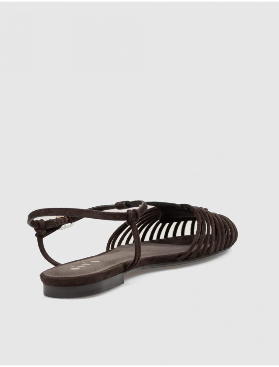 SANDALIA OBVIO SHOES SIGRID MARRoN