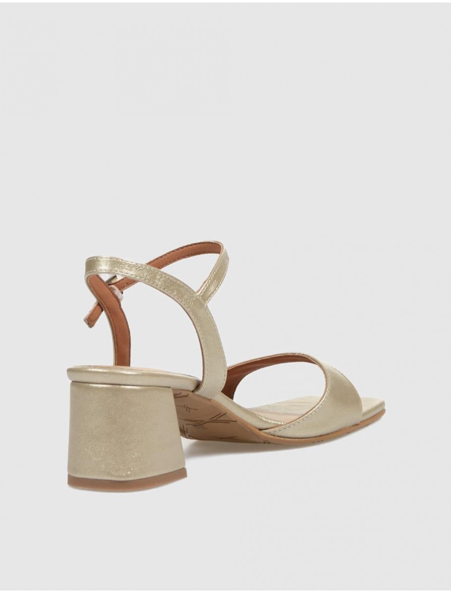 SANDALIA OBVIO SHOES DONIA PLATINO
