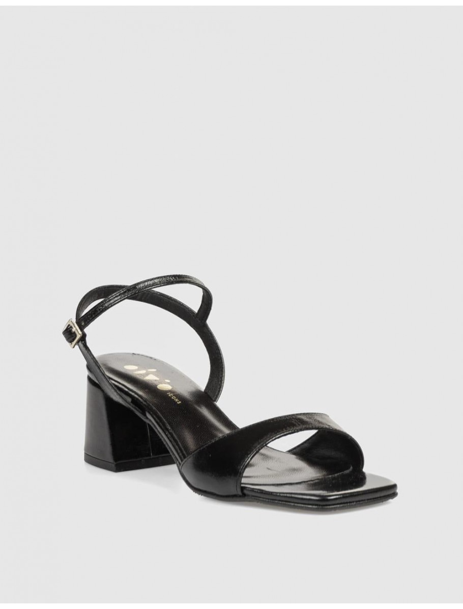 SANDALIA OBVIO SHOES DONIA NEGRO