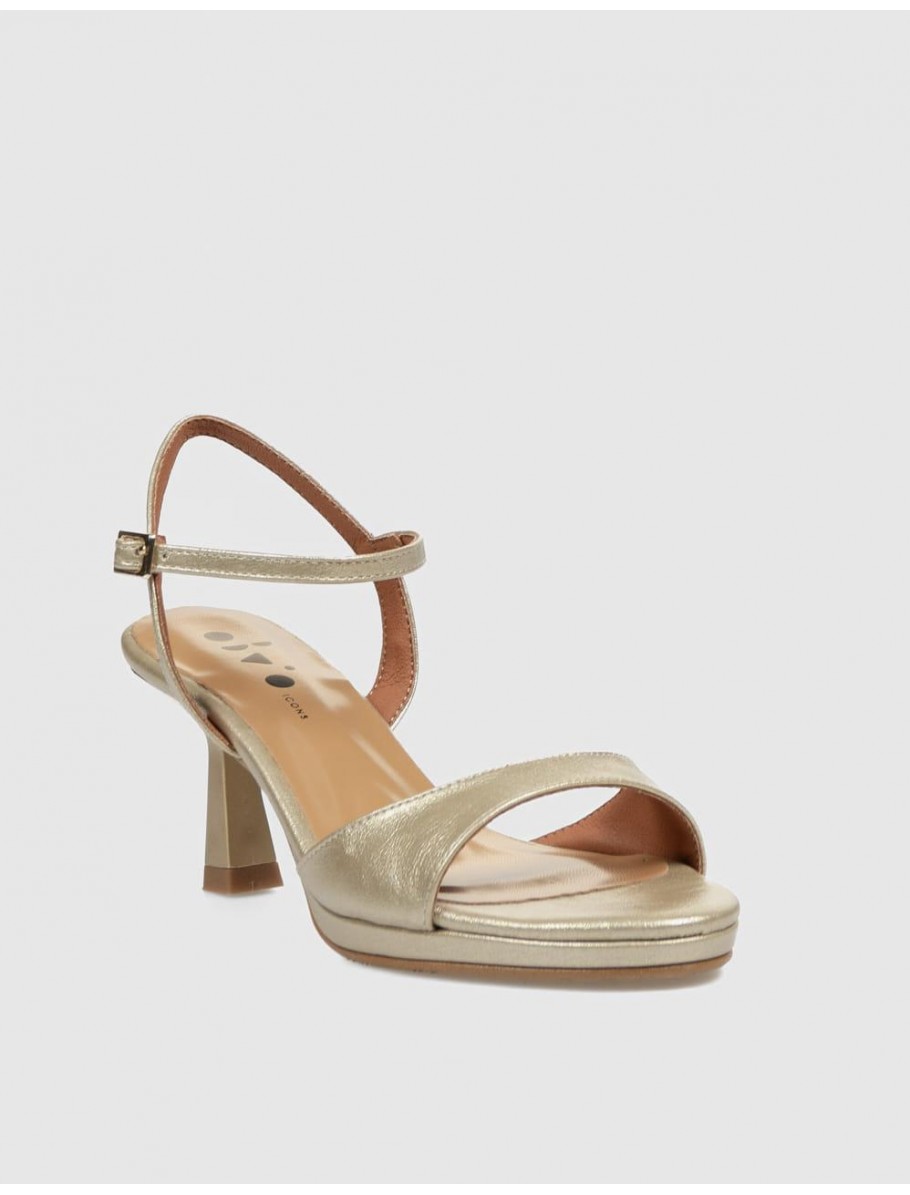 SANDALIA OBVIO SHOES DULCE PLATINO