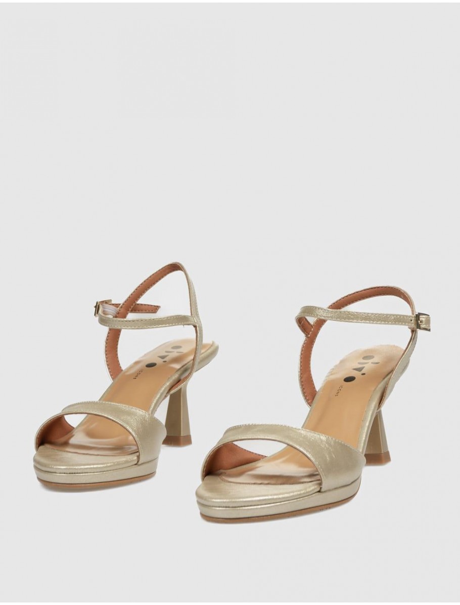 SANDALIA OBVIO SHOES DULCE PLATINO