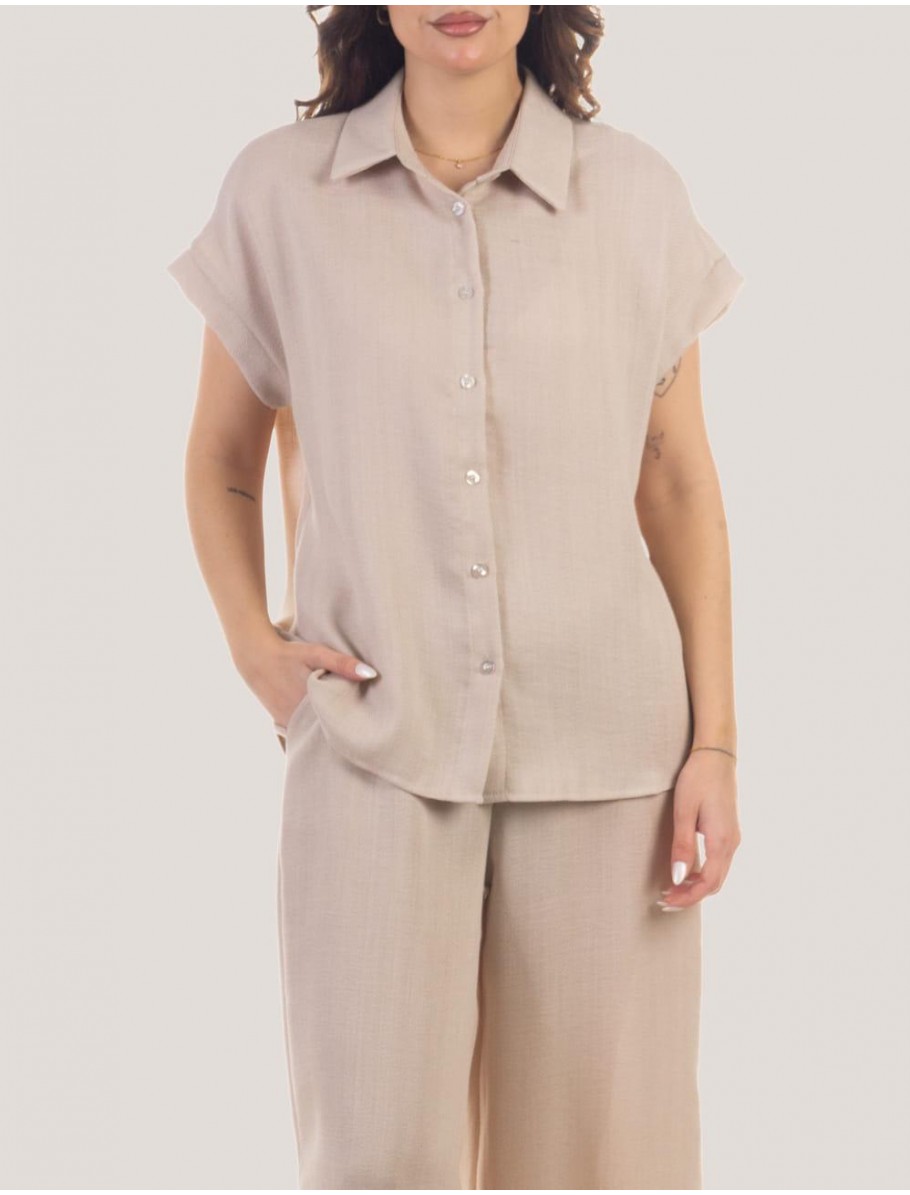 CAMISA OBVIO ALOE BEIG
