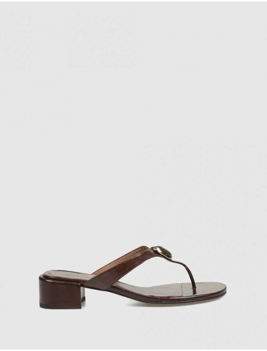 SANDALIA DE DEDO ANGEL ALARCON 26050 MARRoN