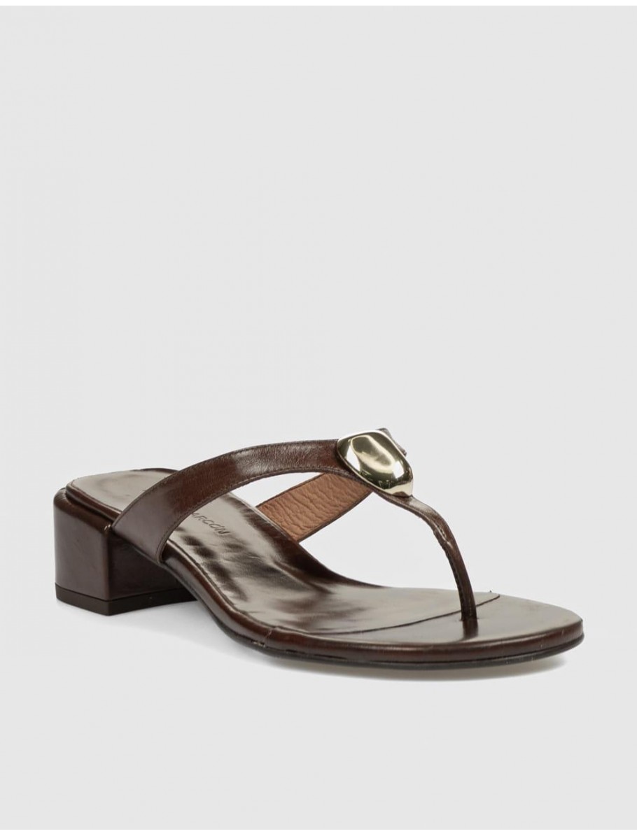 SANDALIA DE DEDO ANGEL ALARCON 26050 MARRoN