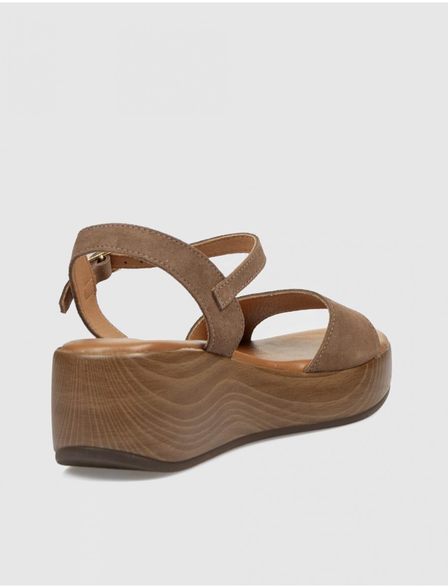 SANDALIA OBVIO SHOES LEONOR MARRoN