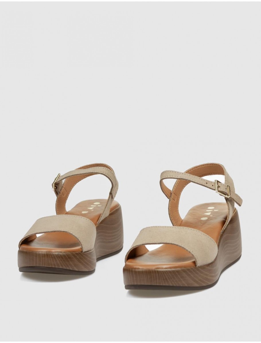 SANDALIA OBVIO SHOES LEONOR TAUPE