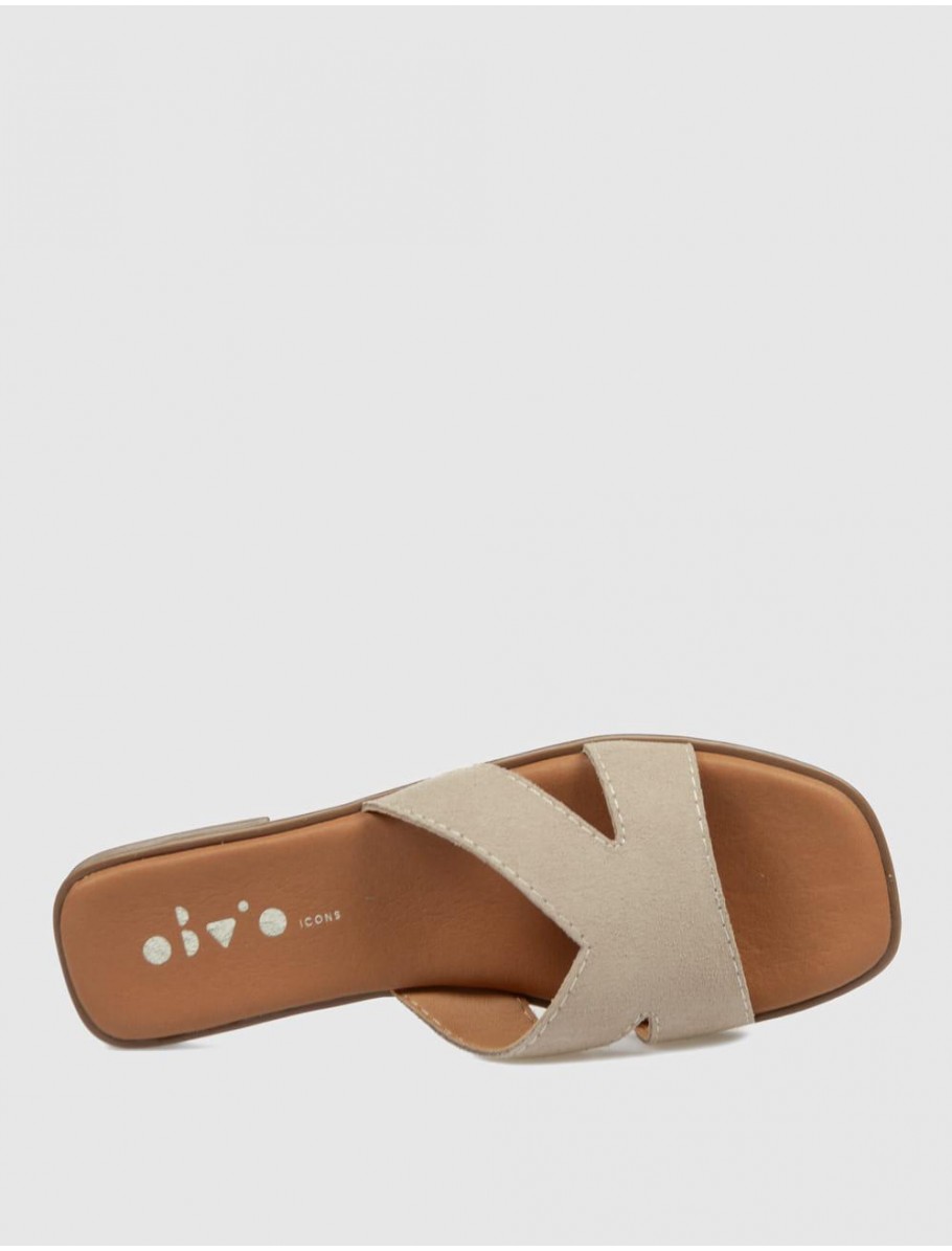 SANDALIA OBVIO SHOES MARCELA TAUPE