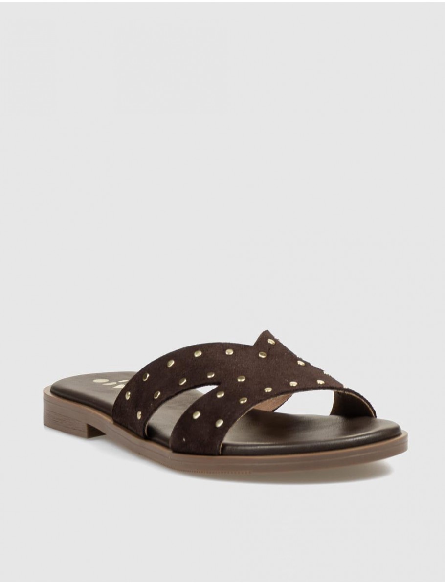 SANDALIA OBVIO SHOES MENCIA MARRoN