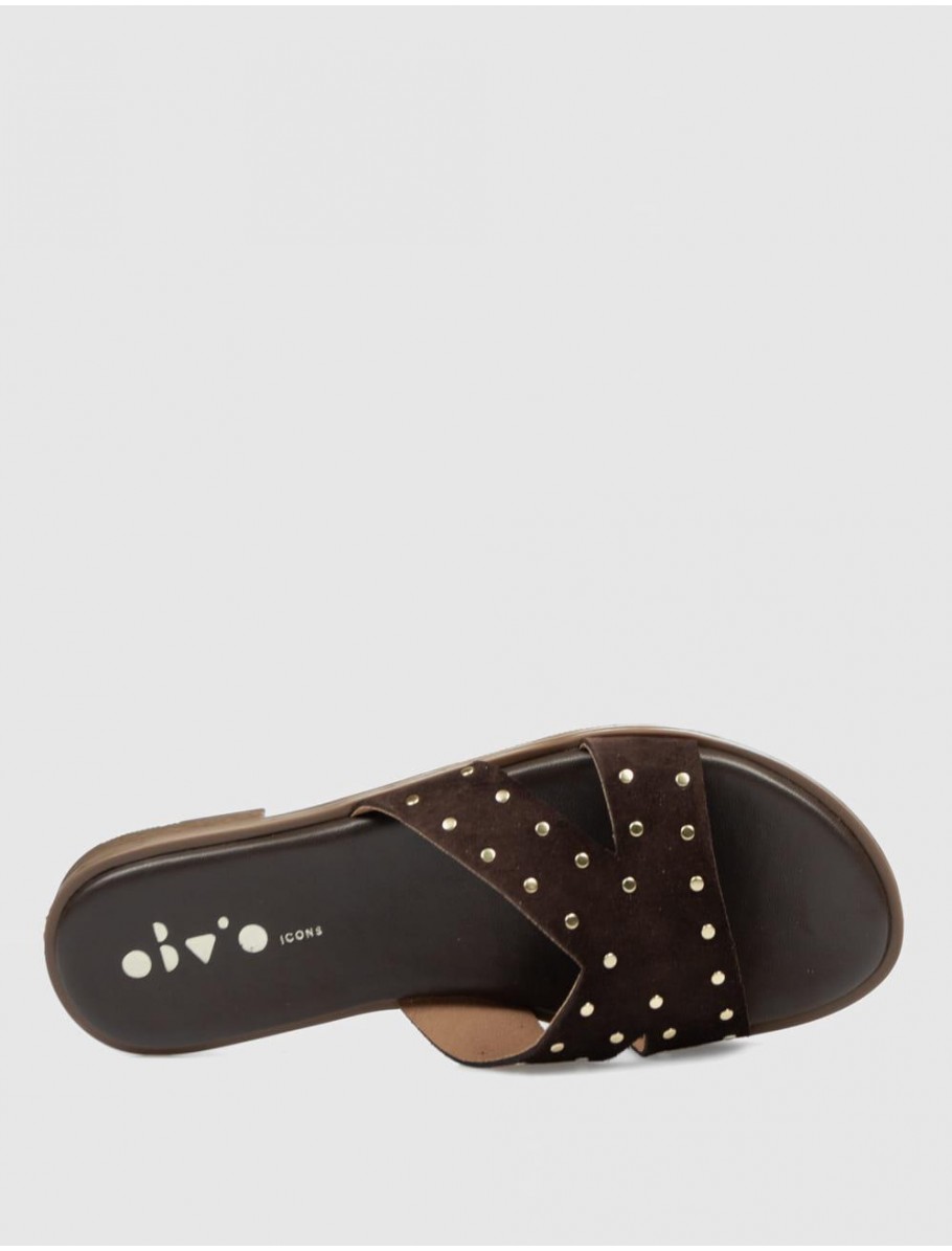 SANDALIA OBVIO SHOES MENCIA MARRoN