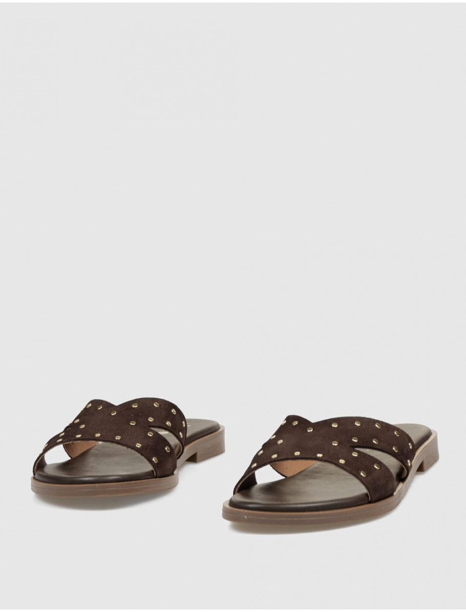 SANDALIA OBVIO SHOES MENCIA MARRoN