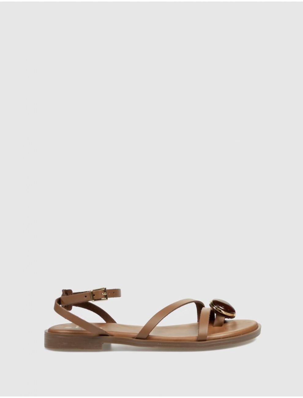SANDALIA DE DEDO OBVIO SHOES PALMIRA CUERO