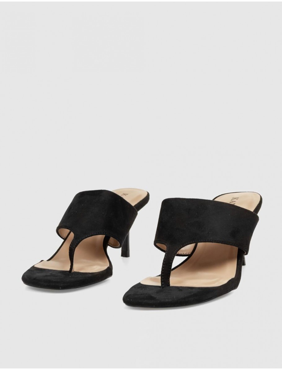 SANDALIA DE DEDO KAMOME TRENDS ZETA NEGRO