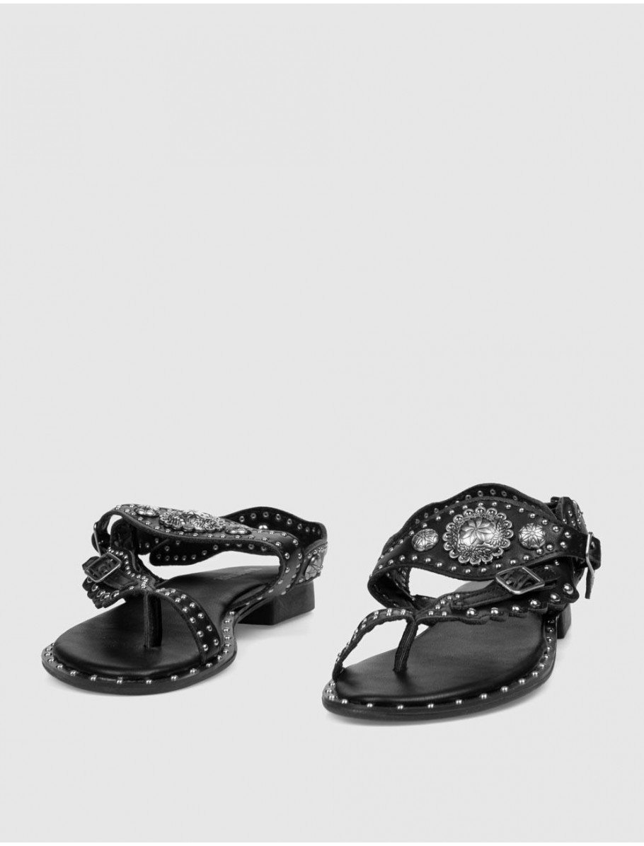 SANDALIA DE DEDO KAMOME TRENDS GAREL NEGRO