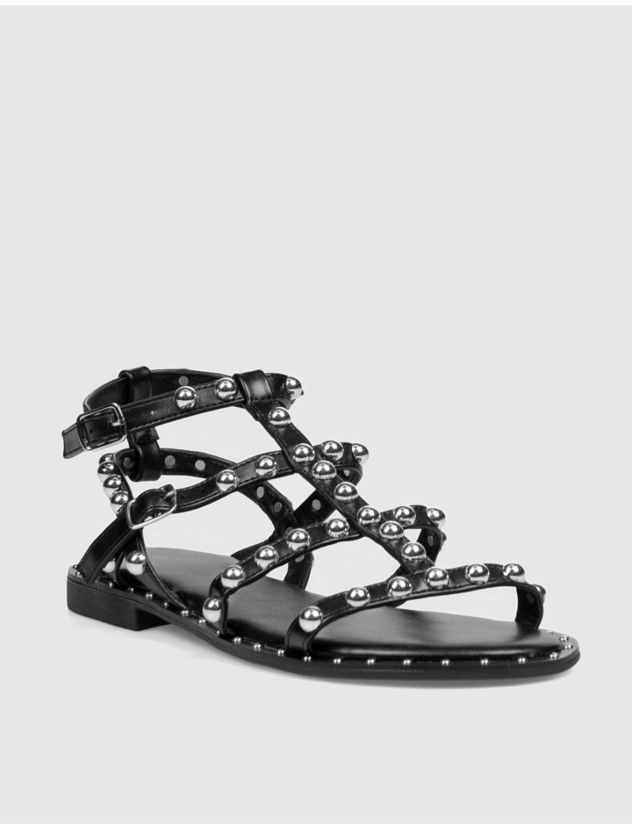 SANDALIA KAMOME TRENDS MUBA NEGRO