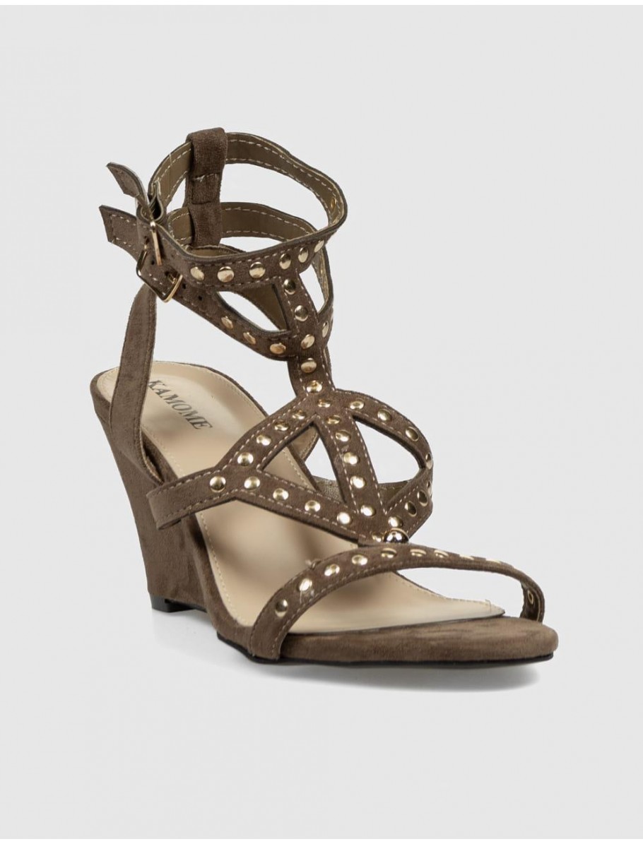 SANDALIA KAMOME TRENDS BOGA MARRoN