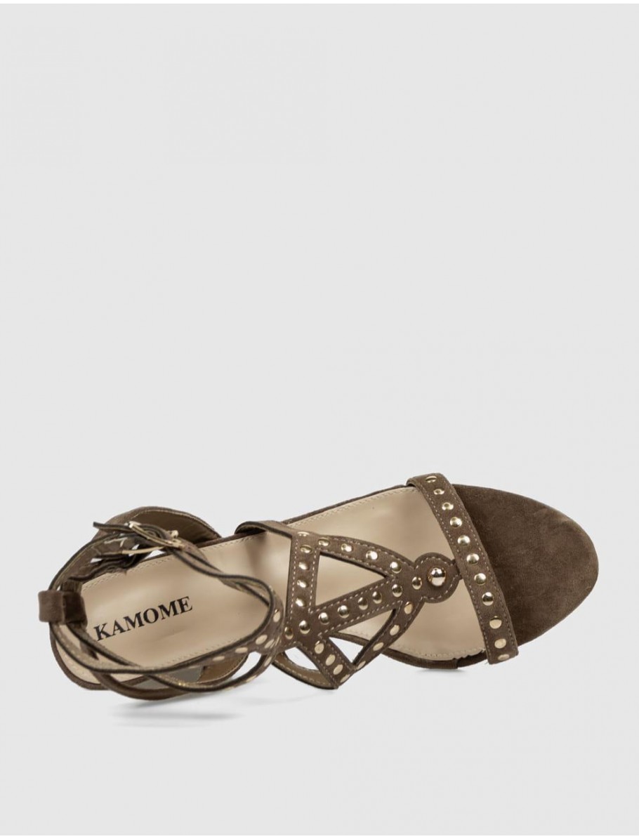 SANDALIA KAMOME TRENDS BOGA MARRoN
