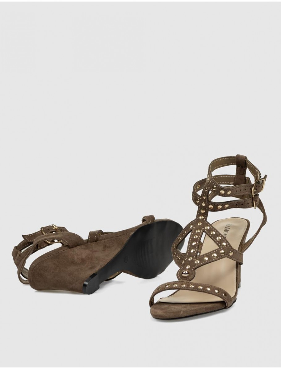 SANDALIA KAMOME TRENDS BOGA MARRoN