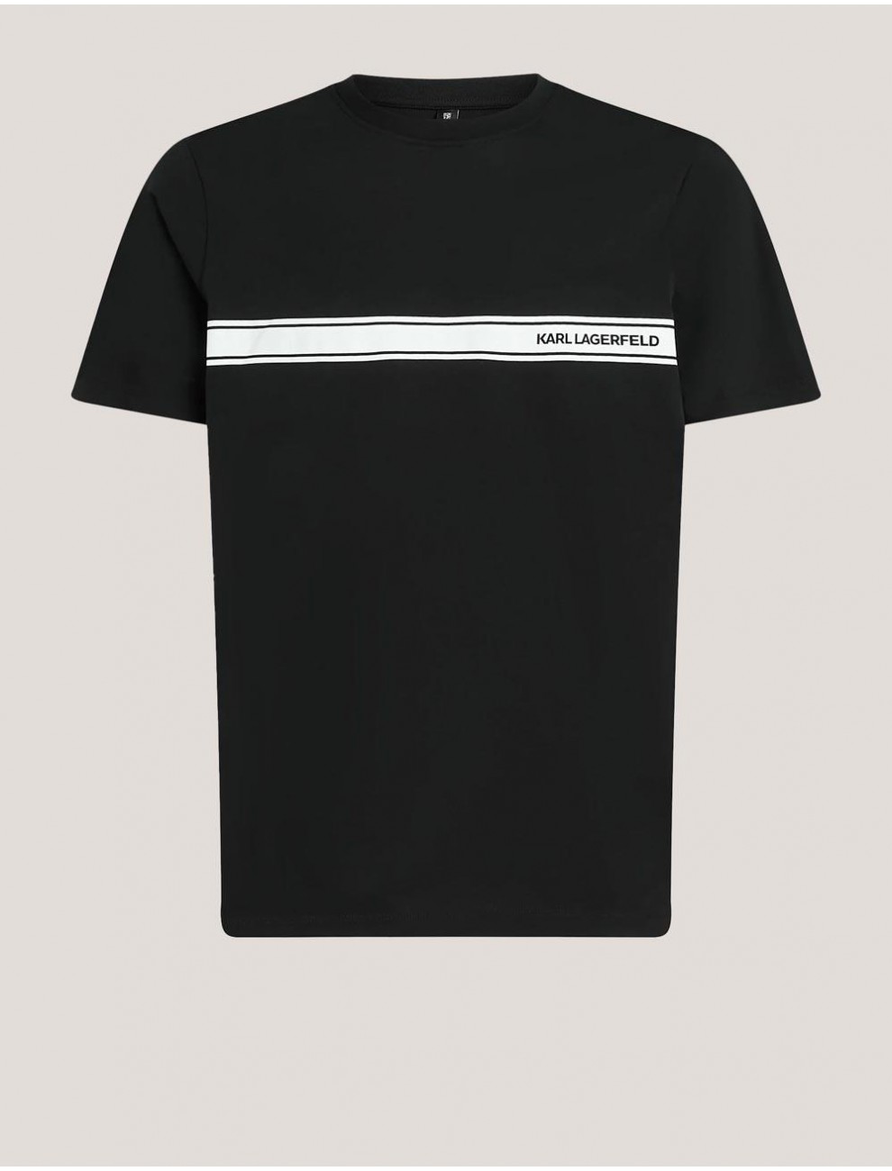 CAMISETA KARL LAGERFED ELONGATED LOGO GRAPHIC NEGRO