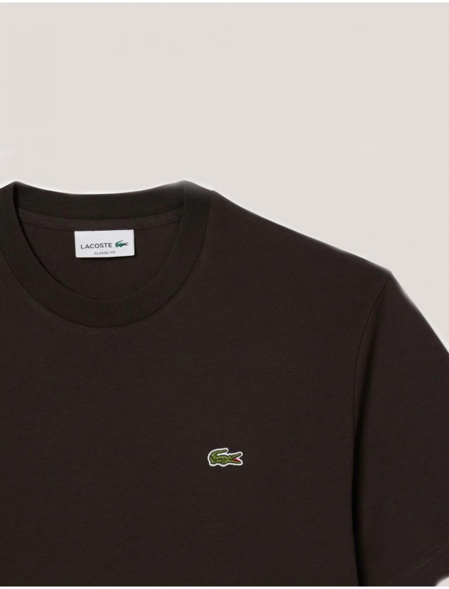 CAMISETA LACOSTE TEE SHIRT MARRoN