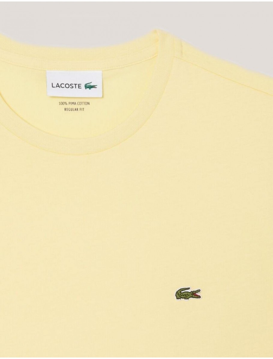 CAMISETA LACOSTE TEE SHIRT NATURAL