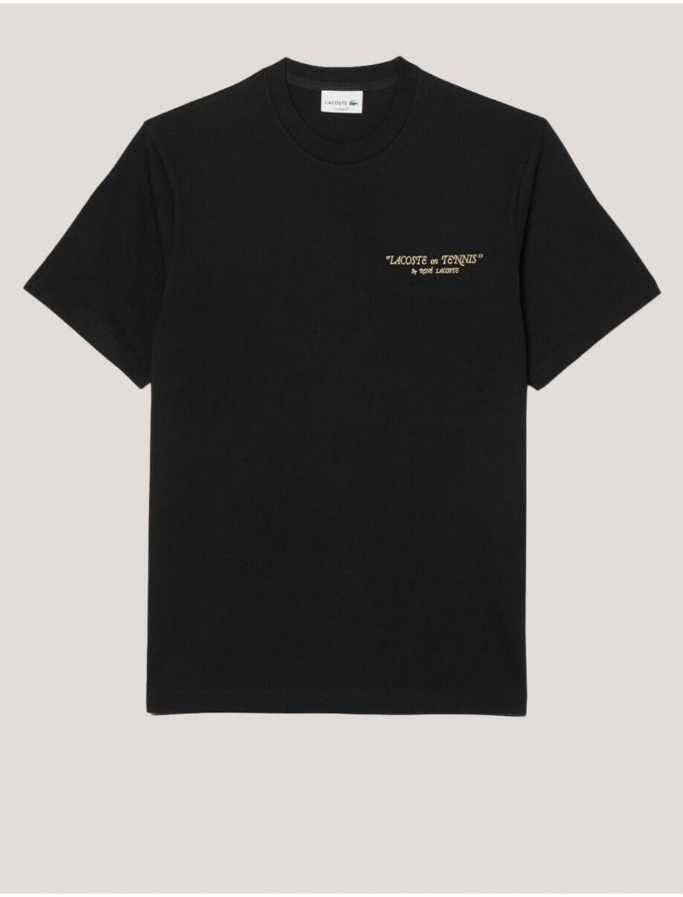 CAMISETA LACOSTE TEE SHIRT NEGRO