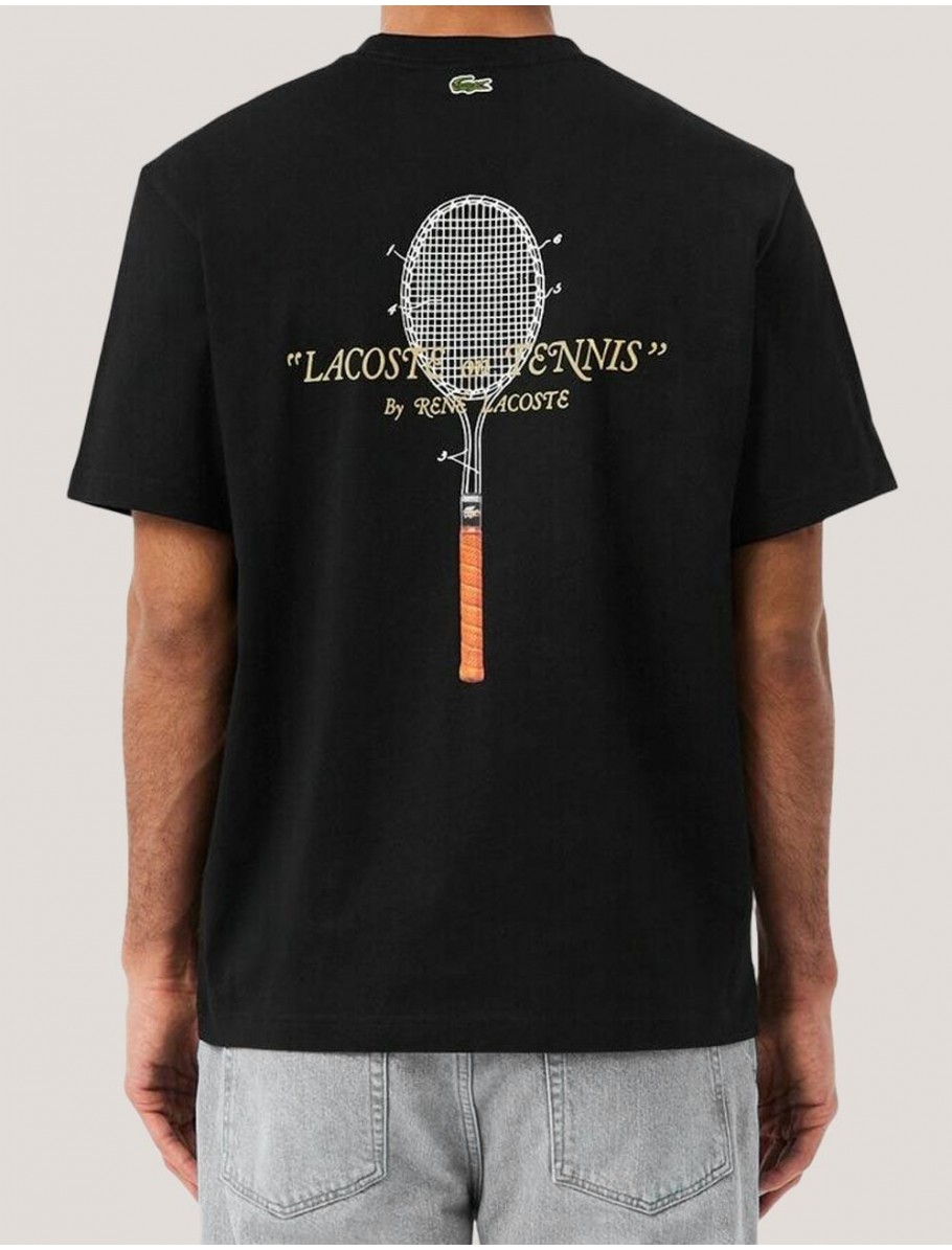 CAMISETA LACOSTE TEE SHIRT NEGRO