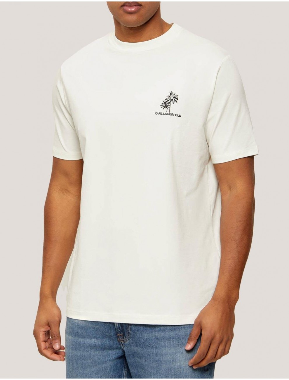 CAMISETA KARL LAGERFED 755041 562221 PLATINO