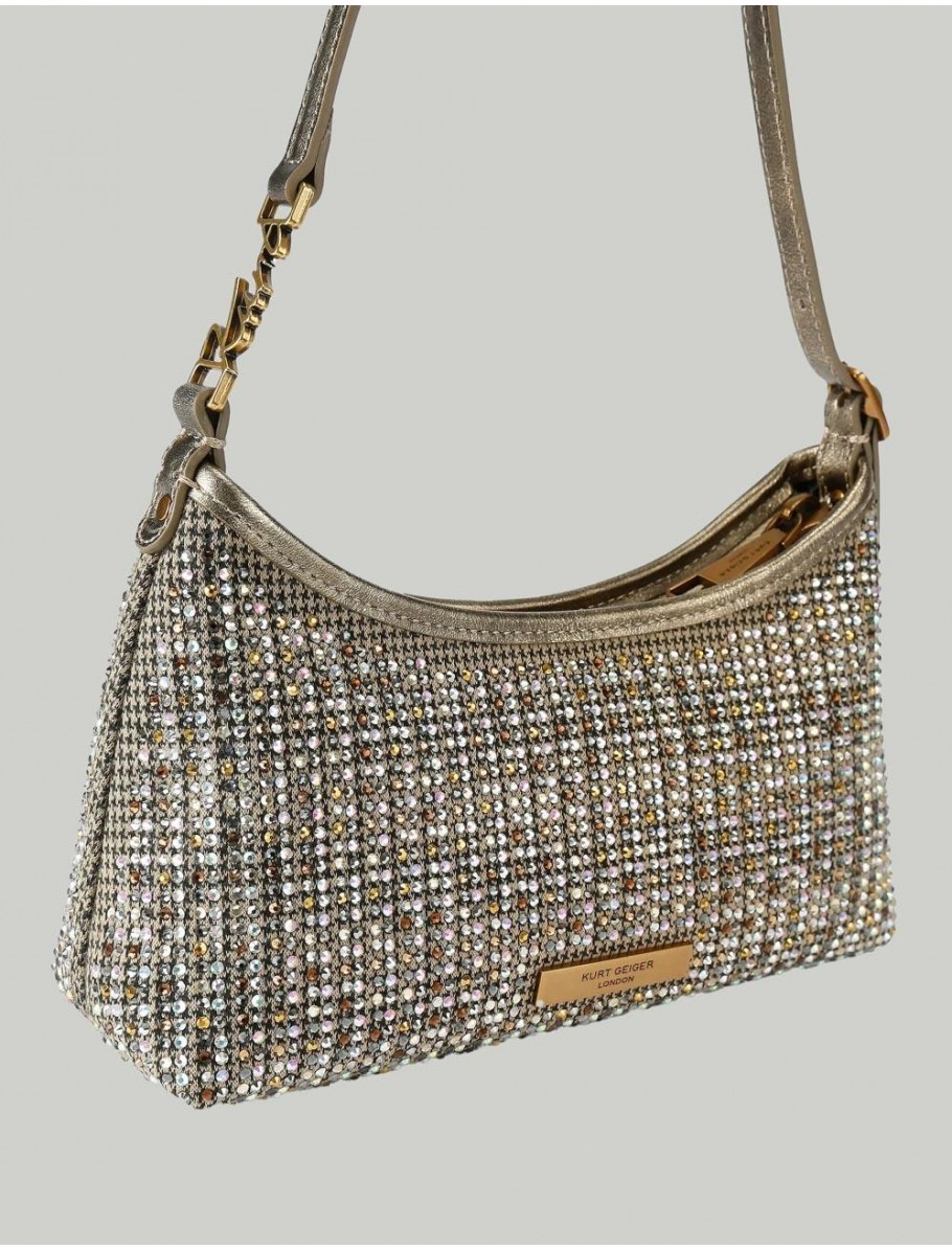BOLSO KURT GEIGER FABRIC KURT SLING MARRoN