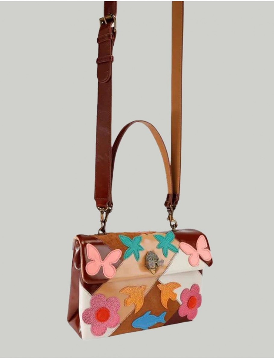 BOLSO KURT GEIGER MINI KENSINGTON ST MARRoN