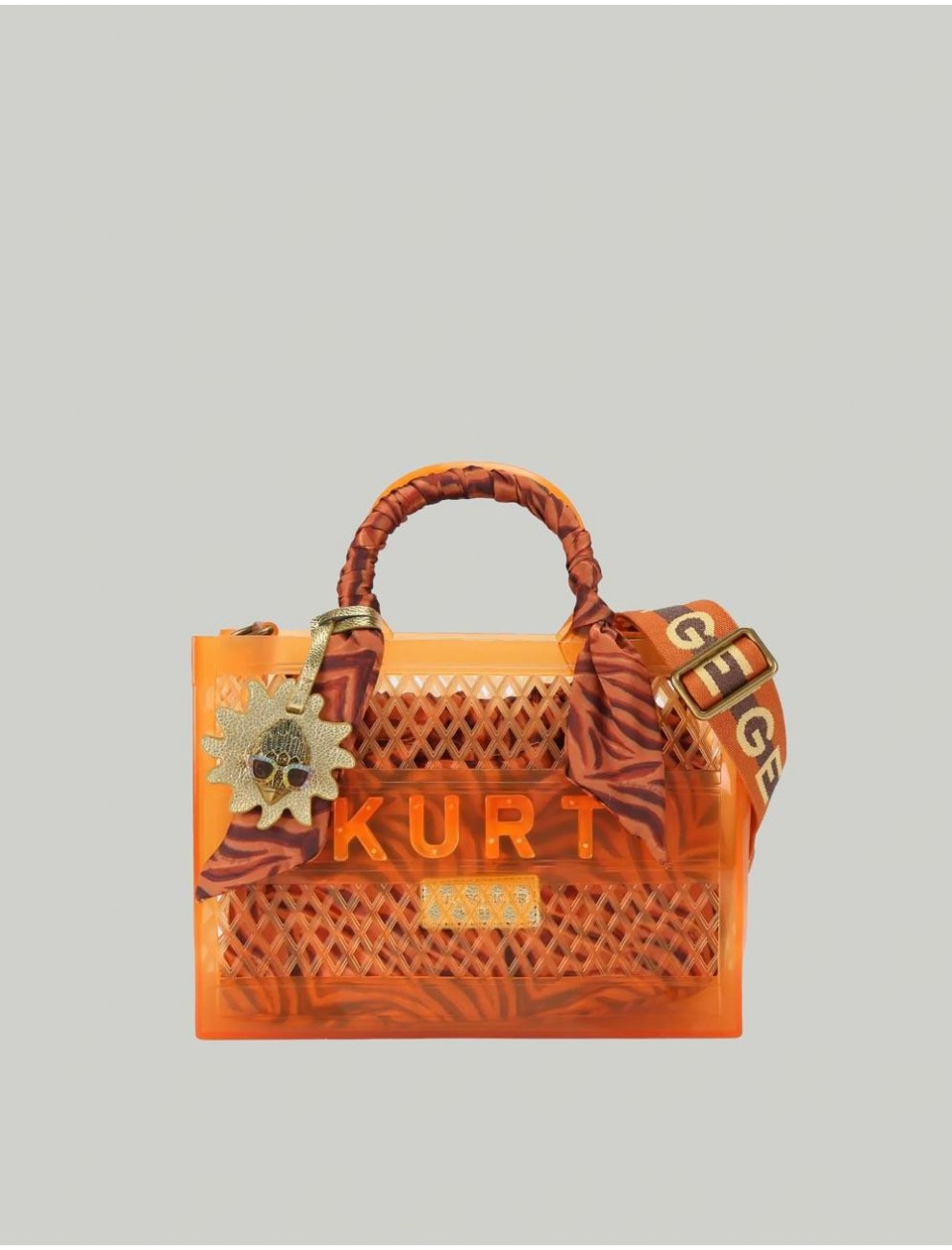 BOLSO KURT GEIGER JELLY SM TOTE MARRoN