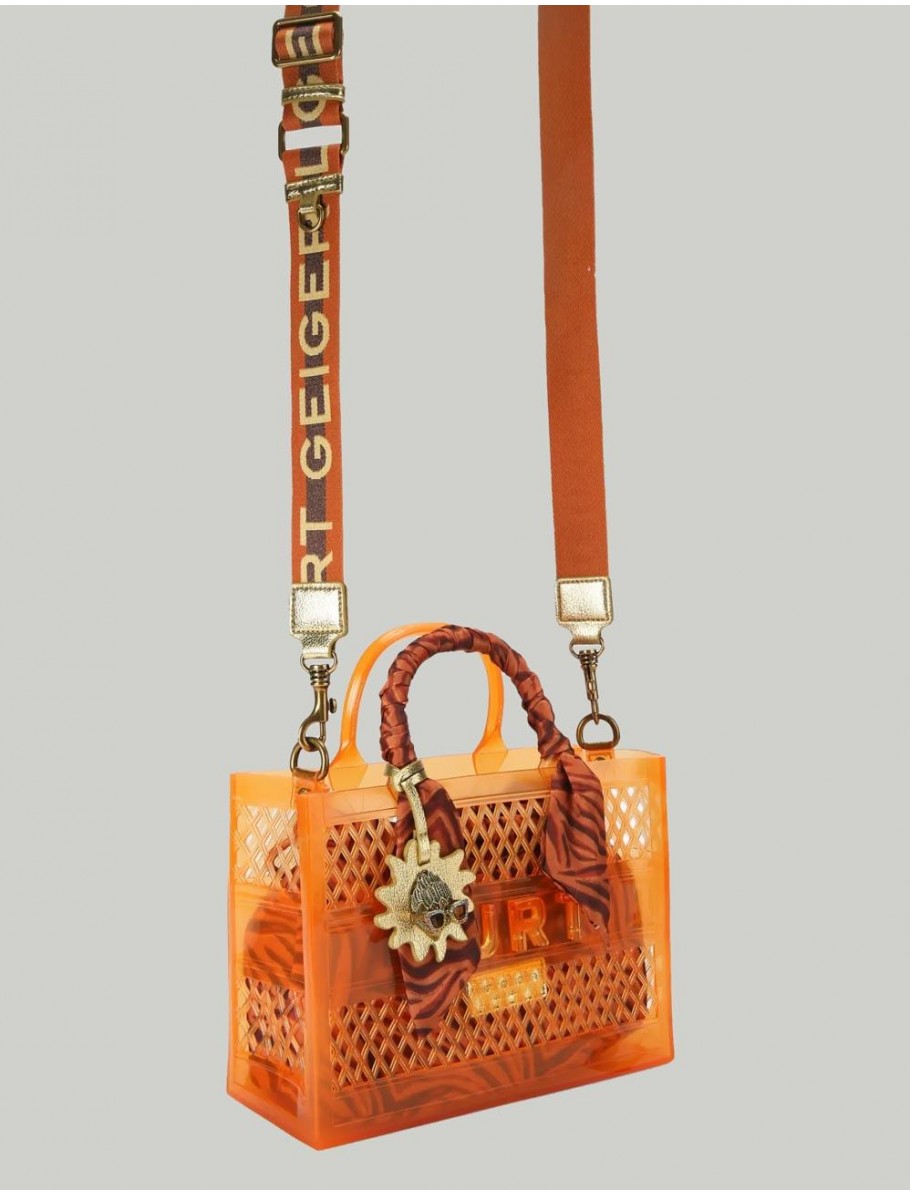 BOLSO KURT GEIGER JELLY SM TOTE MARRoN