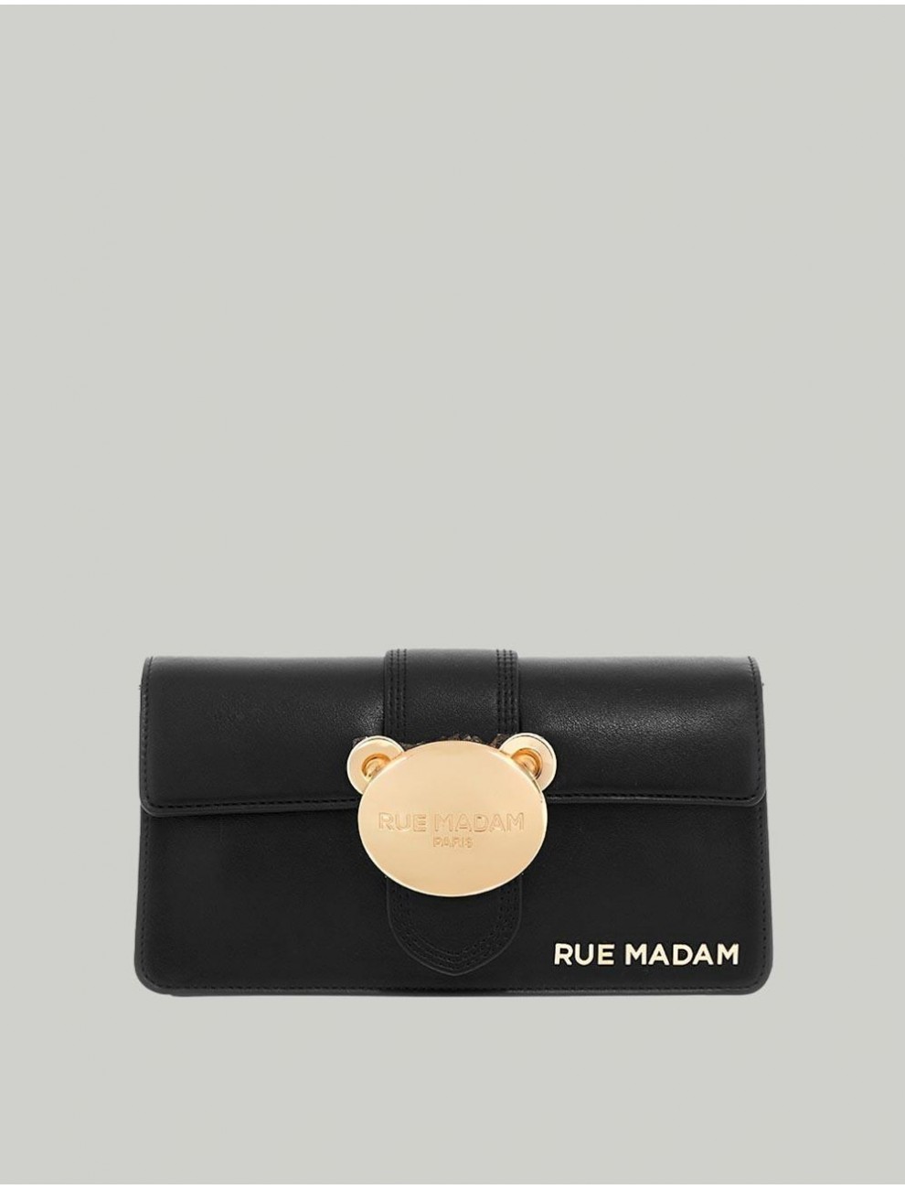 BOLSO RUE MADAM PARIS TEDDY IT BAG SOFT NEGRO