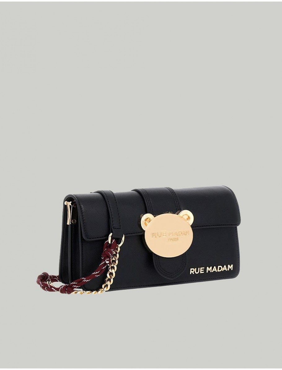 BOLSO RUE MADAM PARIS TEDDY IT BAG SOFT NEGRO