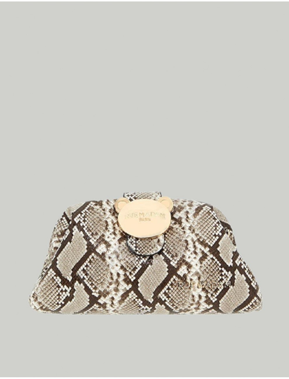BOLSO RUE MADAM PARIS THE POUCH EXOTIQUE GRIS