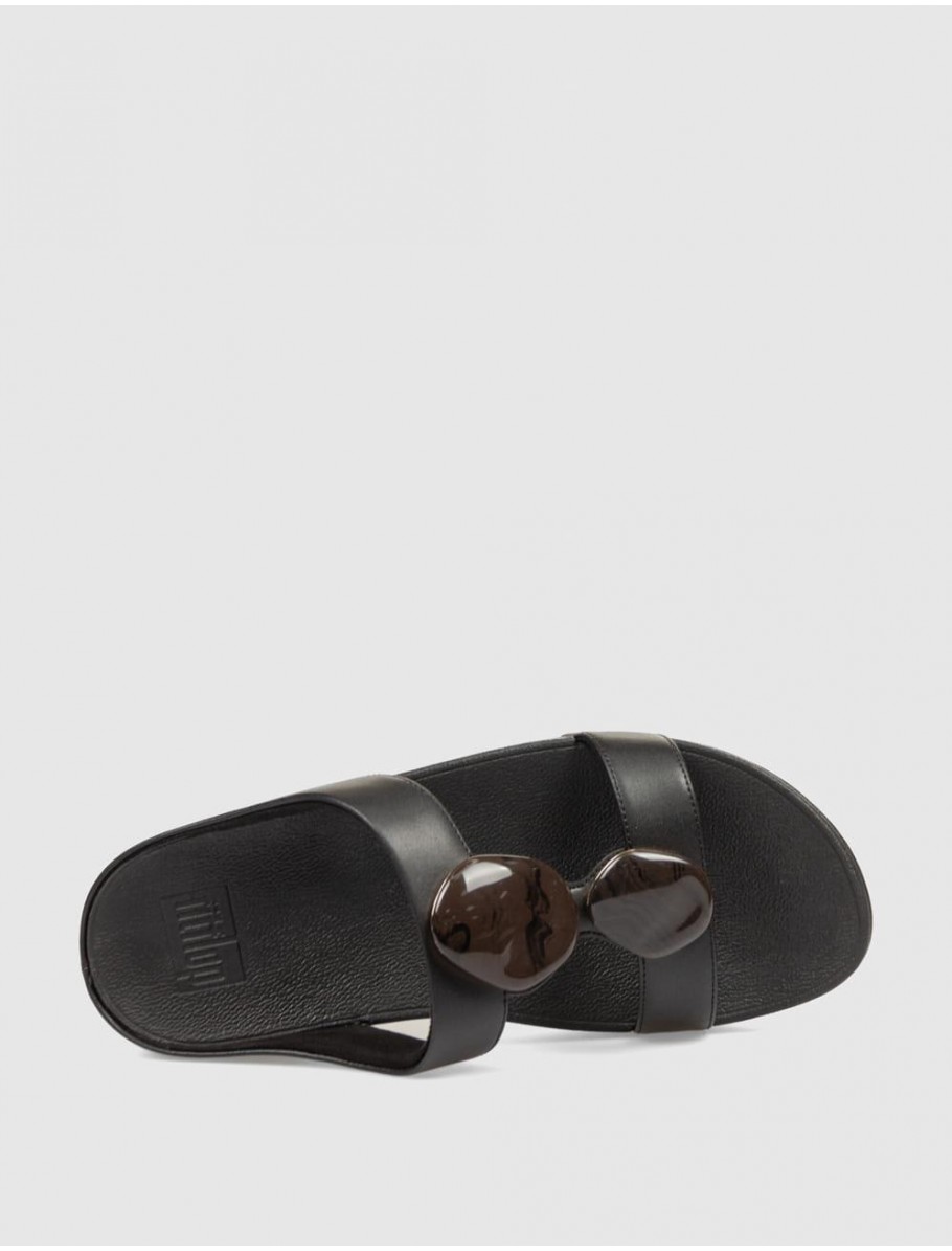 SANDALIA FITFLOP FINO MARBLED STONE NEGRO