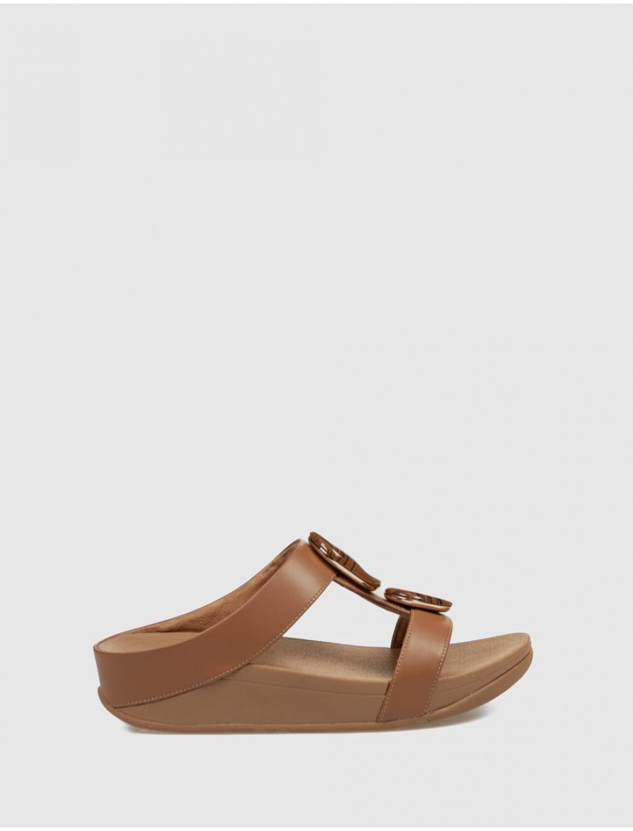 SANDALIA FITFLOP FINO MARBLED STONE CUERO