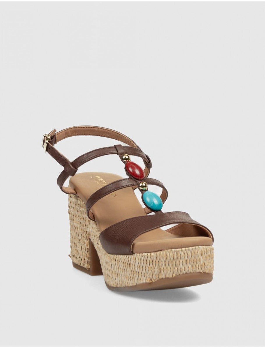 SANDALIA WEEKEND 16450 MARRoN