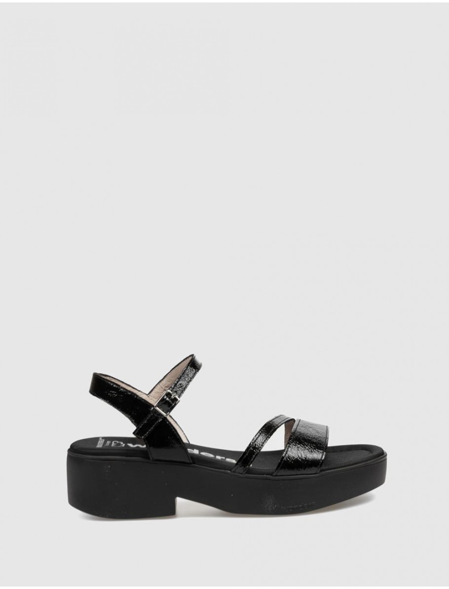 SANDALIA WONDERS B 1001 NEGRO