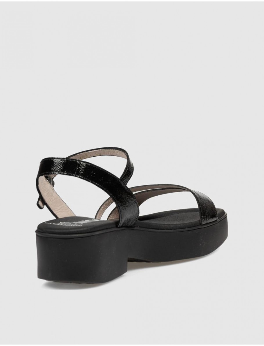 SANDALIA WONDERS B 1001 NEGRO