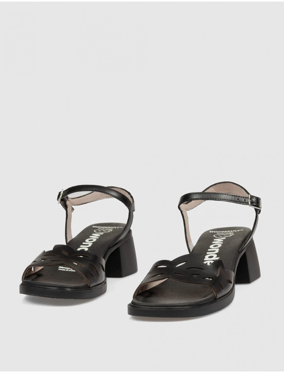SANDALIA WONDERS D 2301 NEGRO