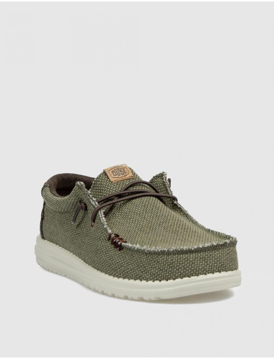 ZAPATILLA DUDE WALLY BRAIDED VERDE