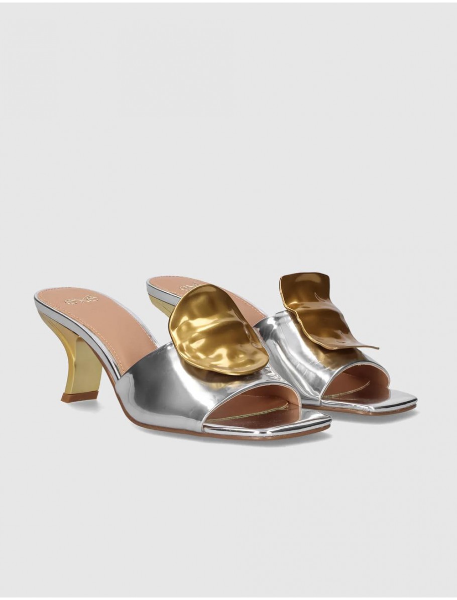 SANDALIA EXE NINA 212 PLATA