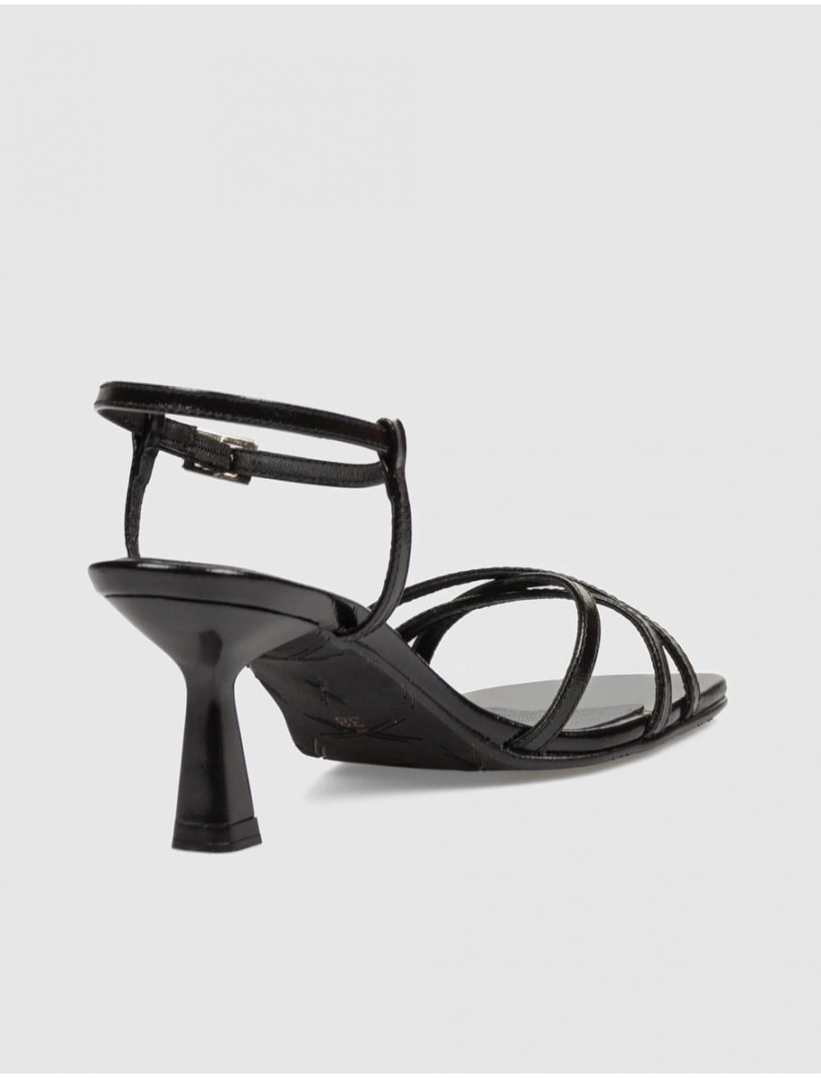 SANDALIA OBVIO SHOES SAFA NEGRO