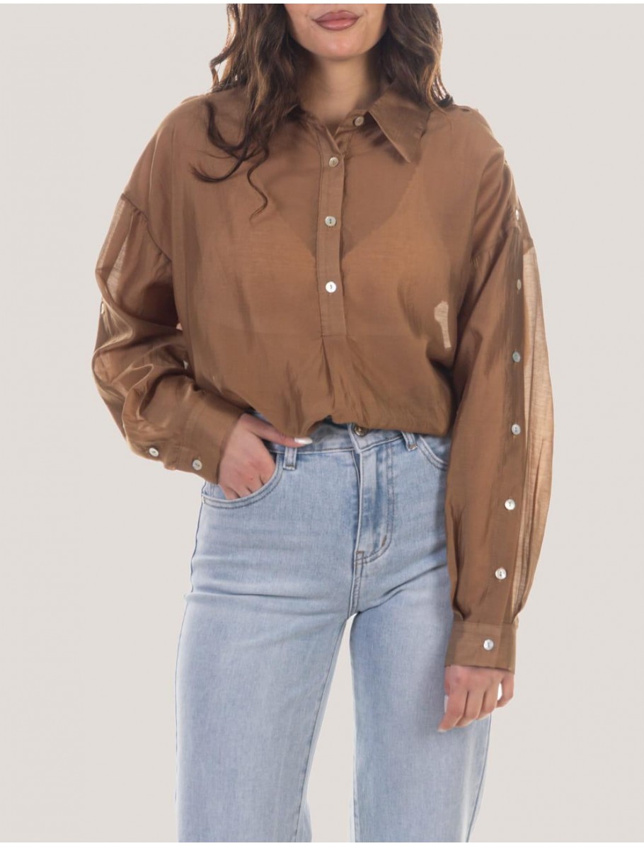 CAMISA OBVIO AGA MARRoN