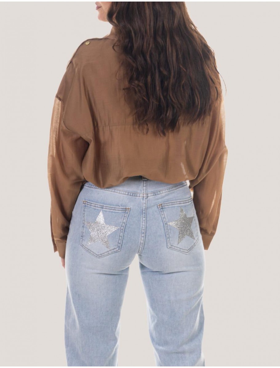 CAMISA OBVIO AGA MARRoN