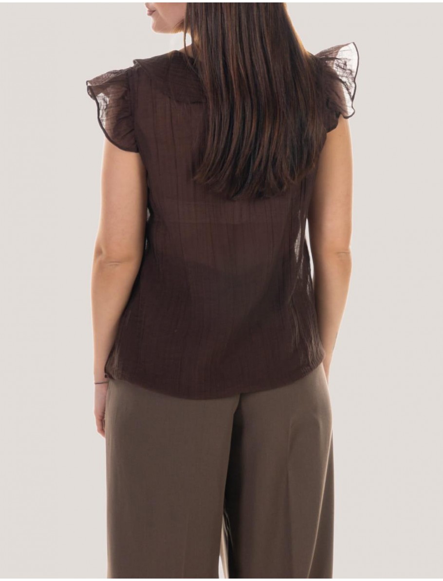 CAMISA OBVIO ZIREYA MARRoN