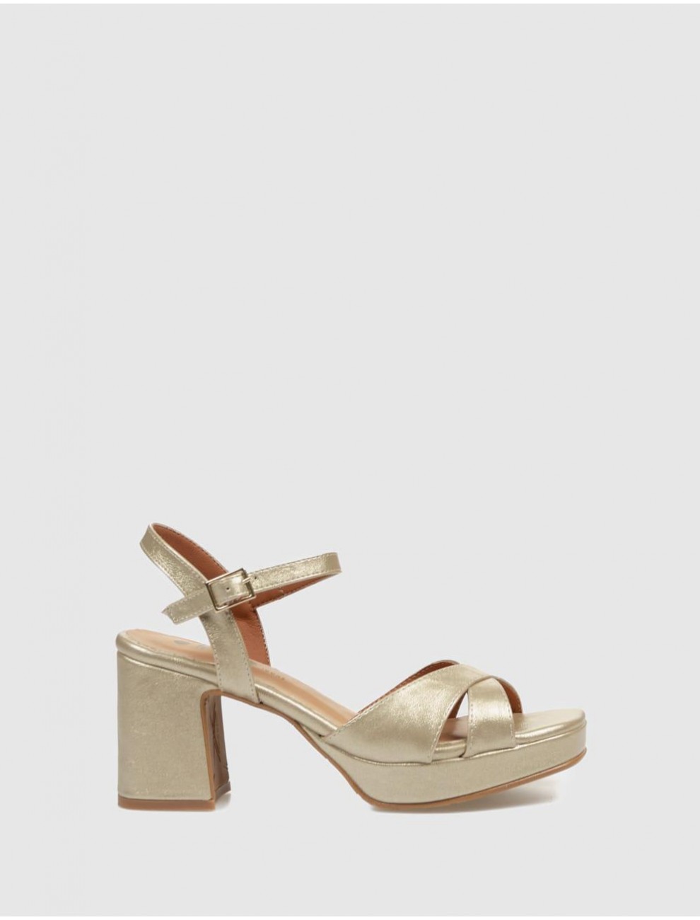 SANDALIA OBVIO SHOES DANAE PLATINO